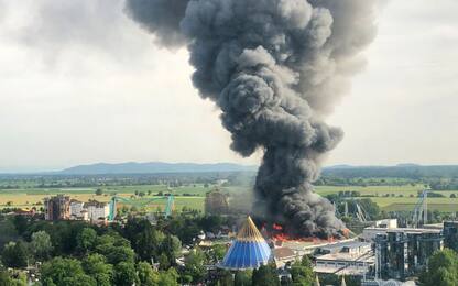 Germania, paura all'EuropaPark di Rust per un incendio. VIDEO