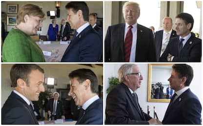 G7, primi incontri di Conte con leader