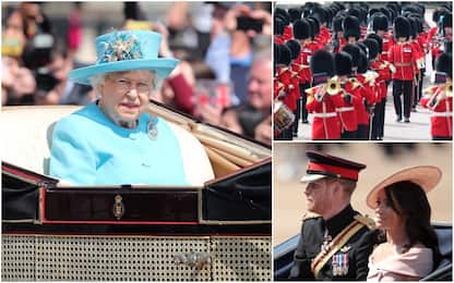 La Royal Family sfila a Londra per il Trooping the Colour. FOTO
