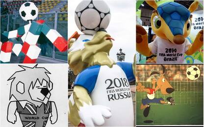 52 anni di mascotte "Mondiali": dal leone Willie al lupo Zabivaka