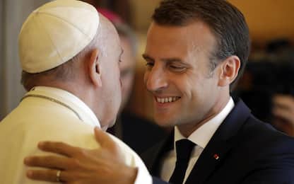 Macron dal Papa. FOTO
