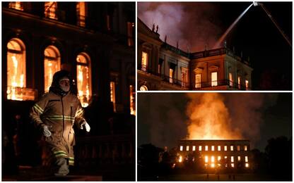 Brasile, incendio devasta il Museo Nazionale a Rio de Janeiro