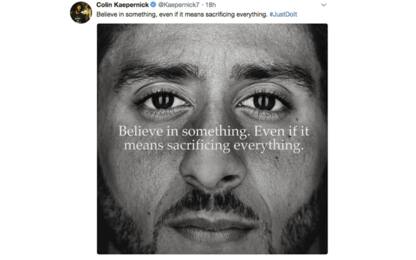 Trump contro Nike: Kaepernick testimonial è "un messaggio terribile"