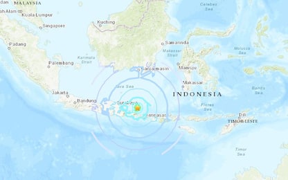 Terremoto in Indonesia, scossa di 6.0 al largo di Bali: tre morti