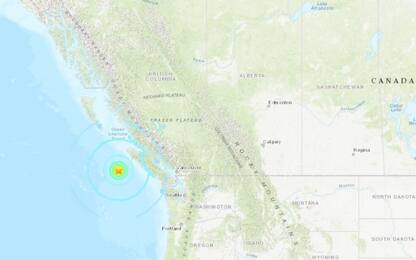 Terremoto scuote il Canada, scossa di magnitudo 6.8. Non ci sono danni