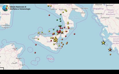Terremoto: due scosse in Grecia a largo di Zante, una di 3.1 a Trapani