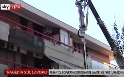 Taranto, morti due operai edili: non avevano casco né imbracature