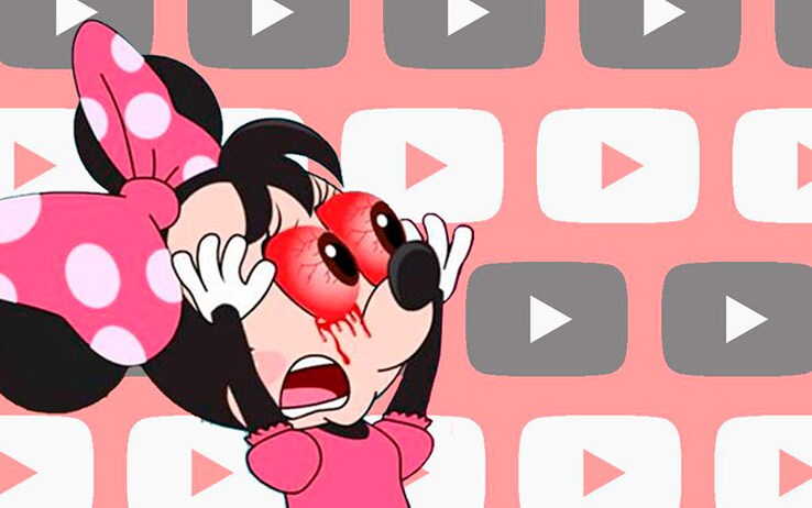 Screenshot di un video controverso destinato ai bambini poi rimosso da YouTube