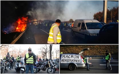 La protesta dei gilet gialli ferma la Francia