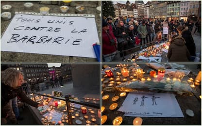 Strasburgo, Francia unita contro la barbarie. FOTO