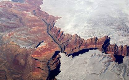 Stati Unit, il Grand Canyon con la neve. FOTO