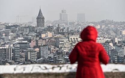 Turchia, la neve ricopre Istanbul