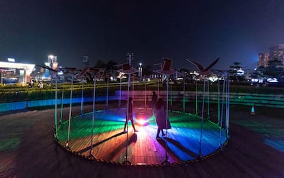 Hong Kong, le luci e i colori del Pulse Light Festival