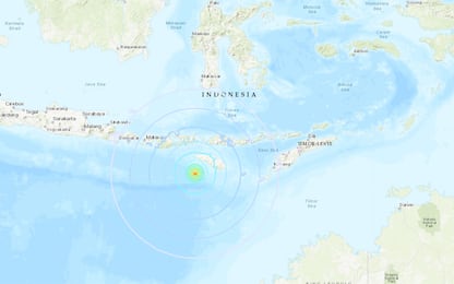 Terremoto in Indonesia, forte scossa al largo dell’isola di Sumba