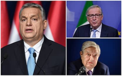 Ungheria, Orban lancia campagna anti-Juncker e Soros sui migranti