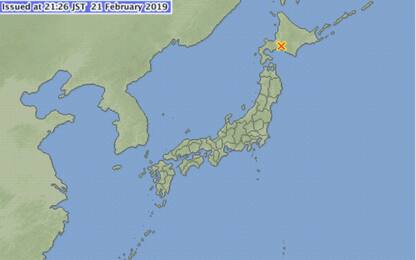 Terremoto in Giappone, sisma di magnitudo 5.7 nell'Hokkaido