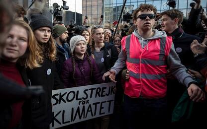 Cambiamento climatico, Greta e i giovani europei in marcia a Bruxelles