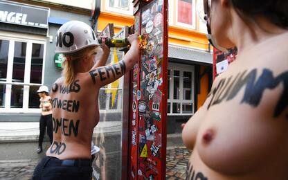 8 marzo, la protesta delle Femen ad Amburgo