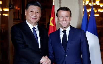 Francia, Macron accoglie Xi Jinping in Costa Azzurra. FOTO