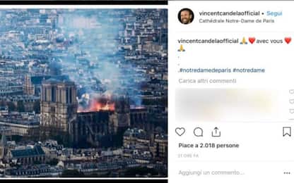 Incendio Notre Dame, solidarietà dei calciatori sui social