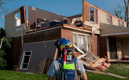 Usa, Ohio colpito da vari tornado: foto dei danni a edifici