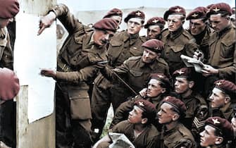 Normandy landing color photos