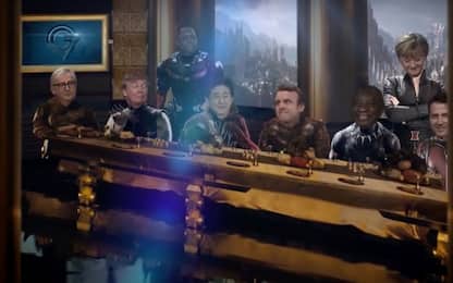 G7, la parodia dei leader nei panni degli Avengers. VIDEO