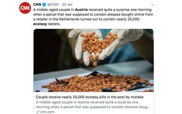 Austria, ordinano abiti e ricevono ecstasy per posta