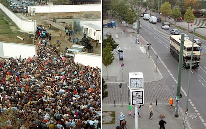 Berlino, prima e dopo la caduta del muro. FOTO