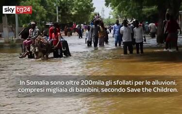 Somalia, oltre 200mila sfollati per le alluvioni. VIDEO