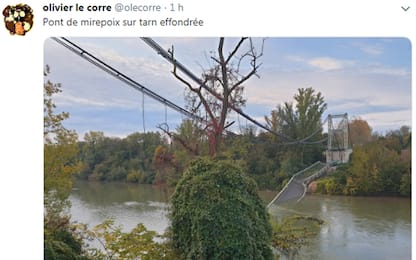 Francia, crolla un ponte vicino a Tolosa: due morti e diversi feriti
