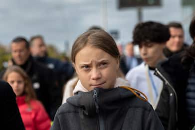 Greta Thunberg a Madrid per la marcia sul clima. FOTO