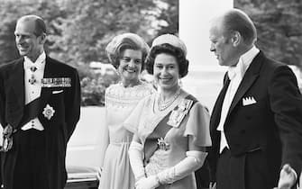 Elisabetta II e il presidente Usa Gerald Ford
