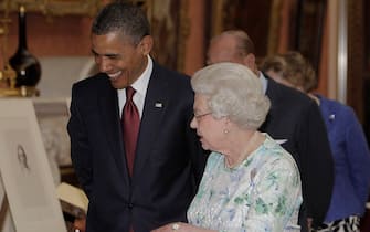 la regina Elisabetta con Barack Obama