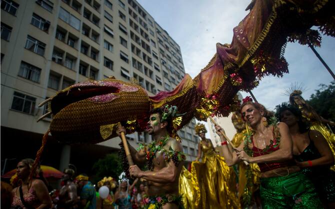 I blocos o blocchi del carnevale brasiliano