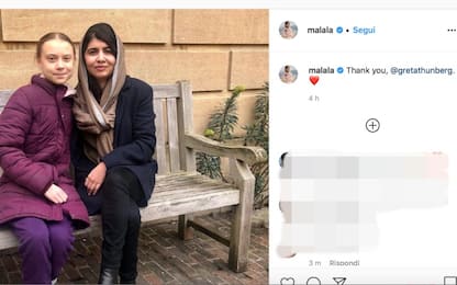 Oxford, Malala incontra Greta Thunberg: “Per lei salterei la scuola”