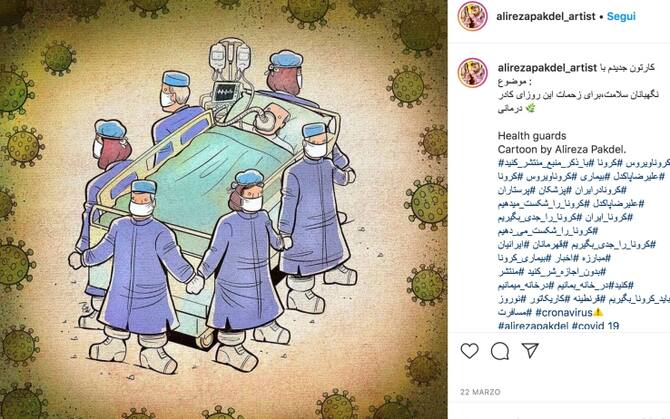Coronavirus Alireza Pakdel Illustra Le Sfide Quotidiane Dei Medici Su Instagram Foto
