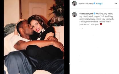 Kobe Bryant, l’omaggio dalla moglie Vanessa nell'anniversario di nozze
