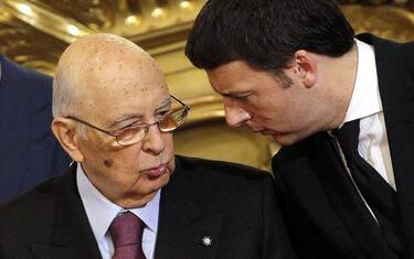 napolitano_renzi_ansa