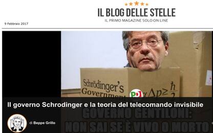 Grillo: "Non si capisce se il governo Gentiloni sia vivo o morto"