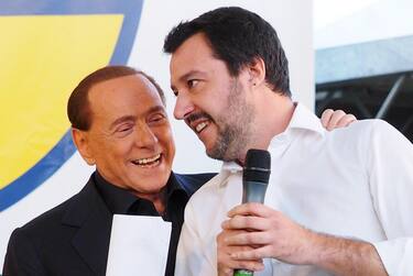 salvini_berlusconi_ansa