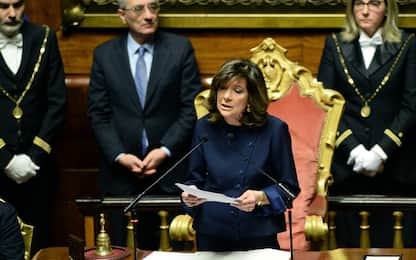 Senato, il primo discorso di Casellati: "Nulla è precluso alle donne"
