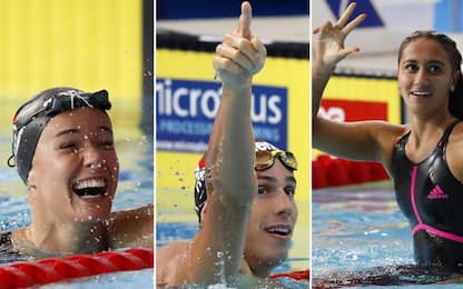 Tripletta Italia a europei nuoto: Codia, Panziera e Quadarella d’oro