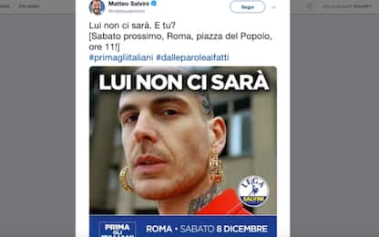 "Lui non ci sarà", Lega lancia campagna per la manifestazione a Roma 