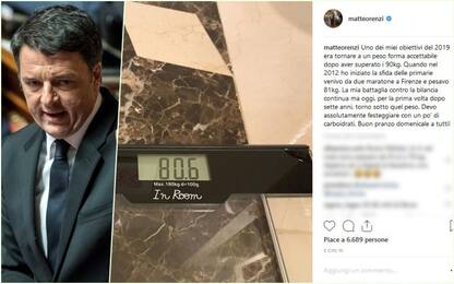 Renzi, su Instagram la foto della bilancia: “Ho perso 10 kg”