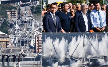 Genova, demolite le pile 10 e 11 del Ponte Morandi