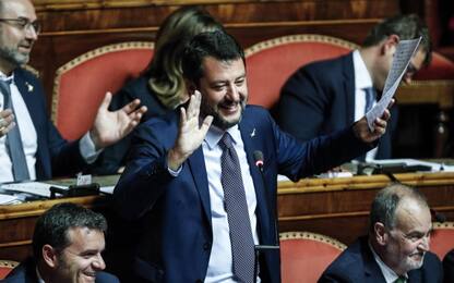 Salvini al Senato: "Chi non vuole il voto non ha la coscienza a posto"