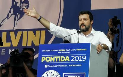 Pontida 2019, Salvini: se smontano dl sicurezza,referendum. VIDEO