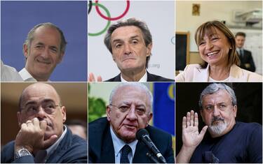 Da Zaia a Zingaretti, chi governa nelle Regioni. FOTO