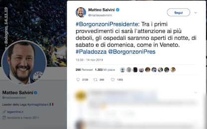 Salvini: ospedali aperti di notte come in Veneto. Ironia social